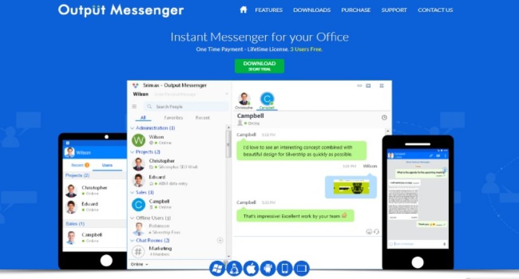 Output Messenger