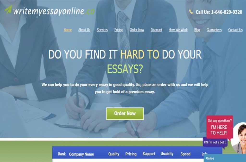 write my essay online